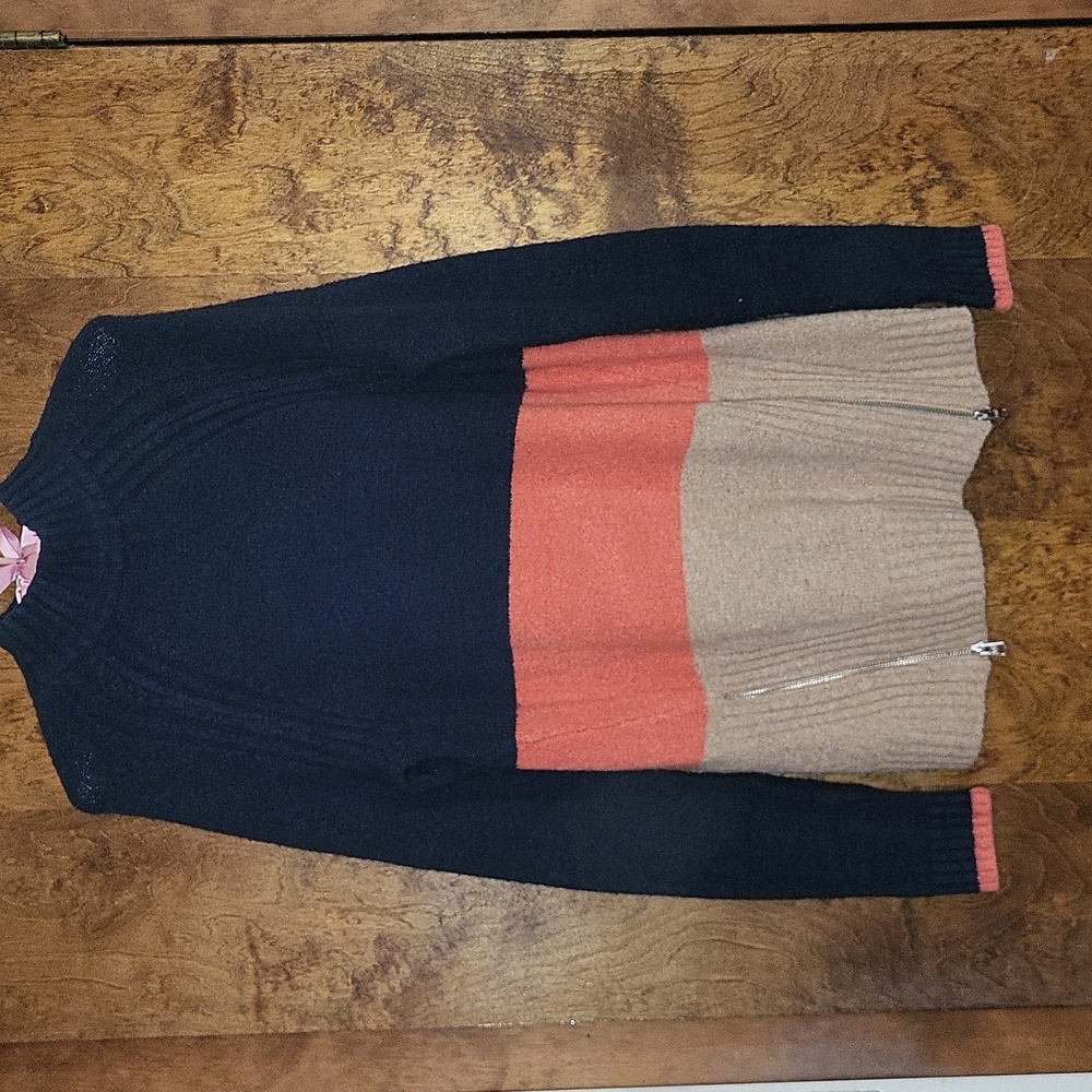 Abercrombie & Fitch Color Block Turtleneck Sweater S